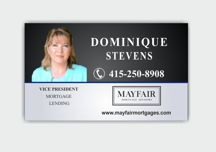 Business Card Design by IneseRo for Mayfair Mortgage Advisors | Design #12896772