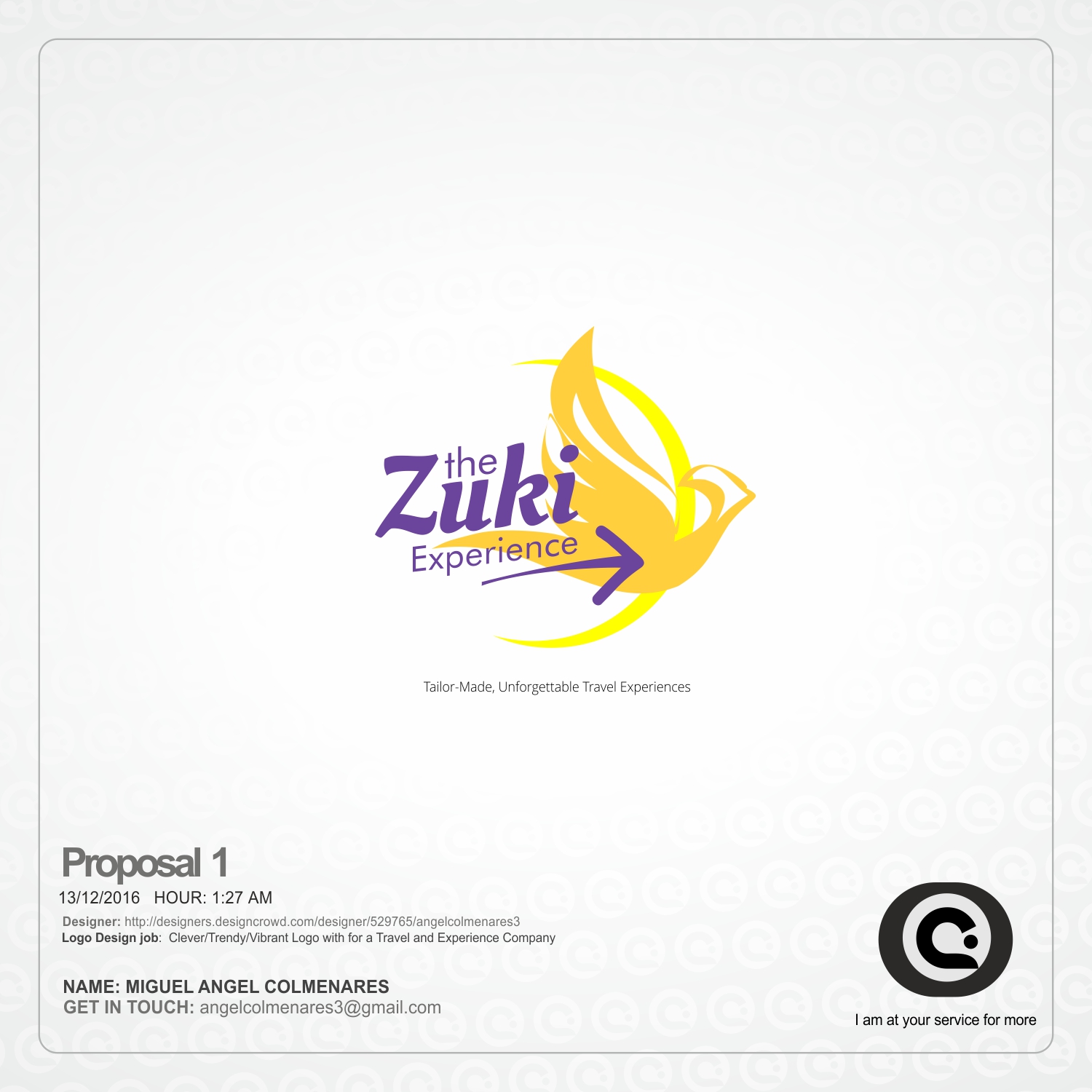 Logo Design by angelcolmenares3 for The Zuki Experience | Design #13052825