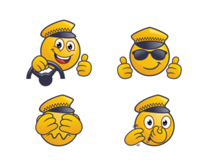 Fun Taxi Rating App Needs Emoji Design | Design Icône par alpino