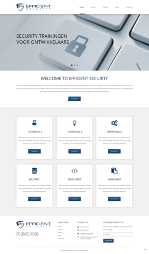 Web Design by pb for Efficient Security | Design: #12926113