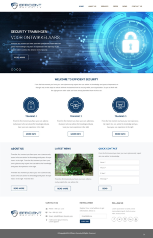 Web Design by pb for Efficient Security | Design: #12926117