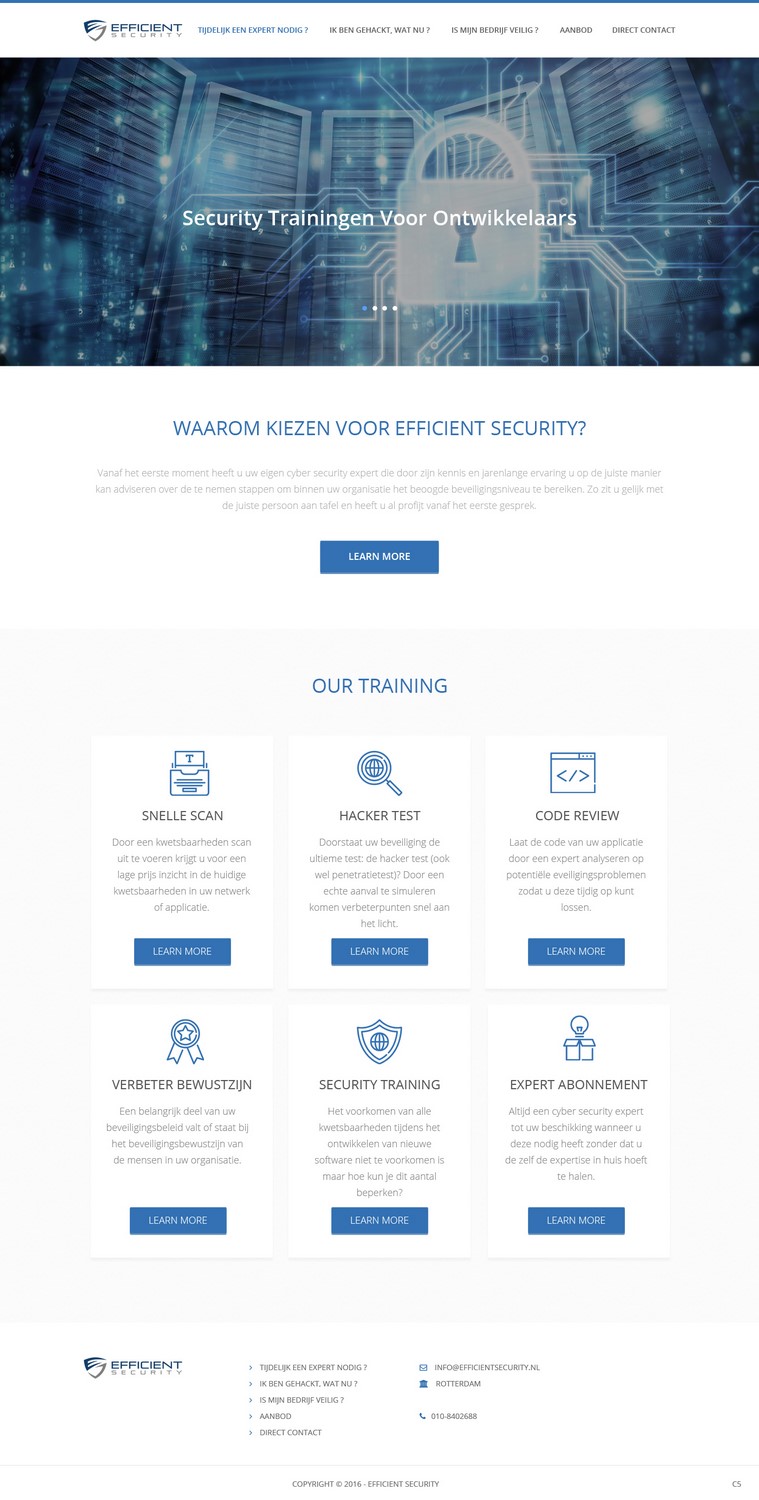 Web Design by pb for Efficient Security | Design #12927258
