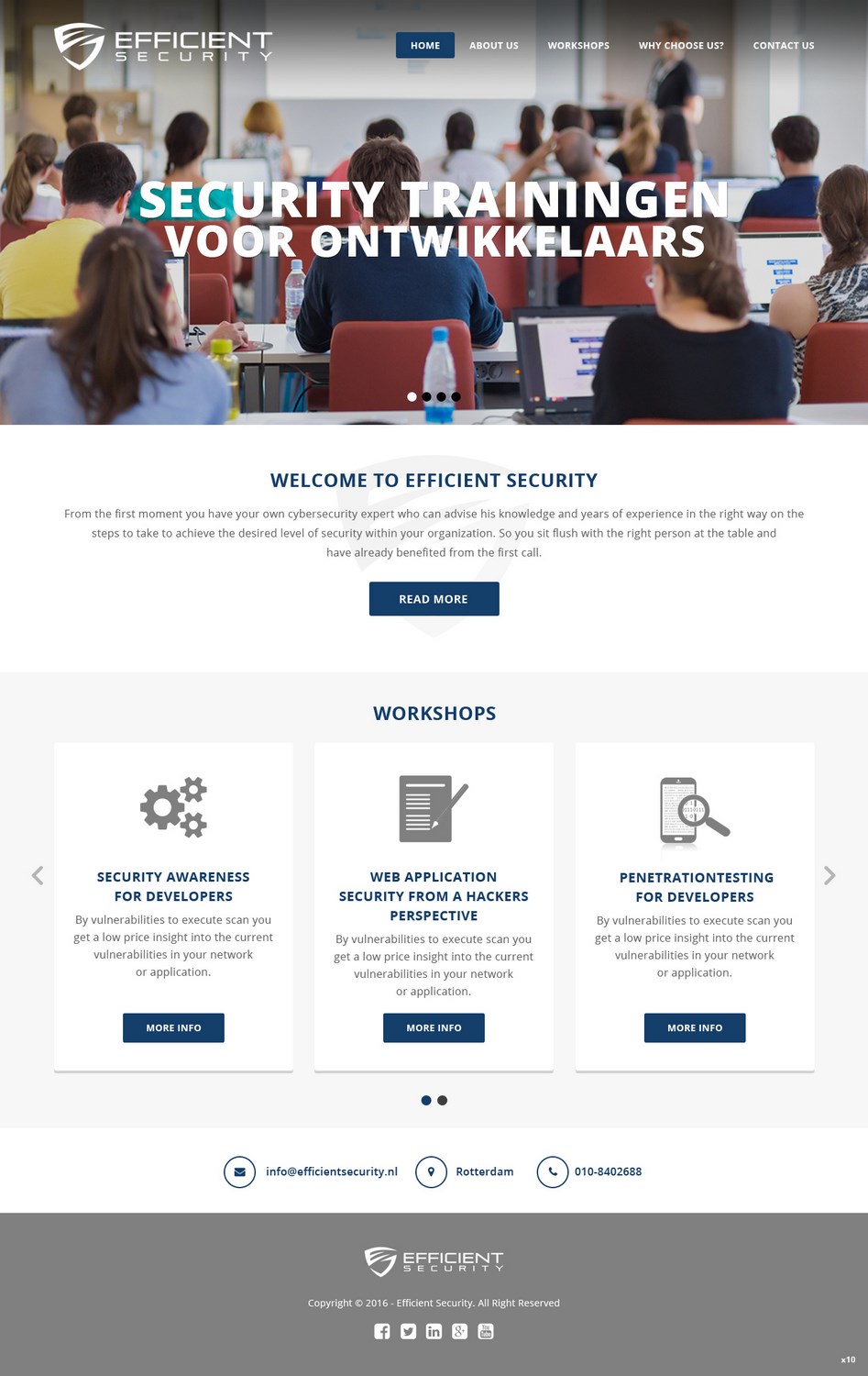 Serious, Modern, It Company Web Design for Efficient Security by pb ...