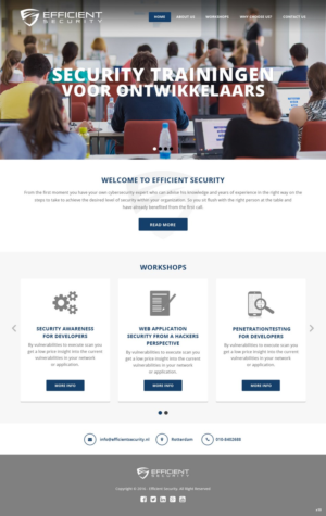 Web Design by pb for Efficient Security | Design: #12938208