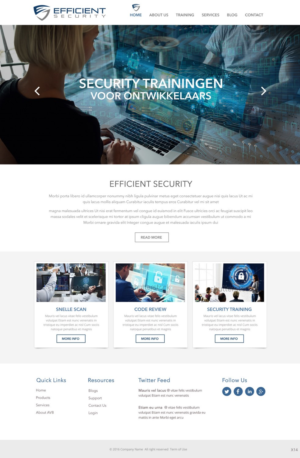 Web Design by pb for Efficient Security | Design: #12938209