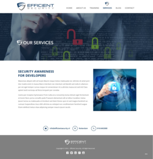 Web Design by pb for Efficient Security | Design: #12960582