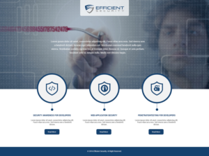 Web Design by Abhinav Katiyar for Efficient Security | Design: #12996833