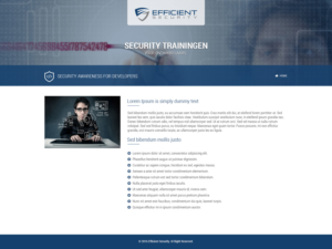 Web Design by Abhinav Katiyar for Efficient Security | Design: #13003706