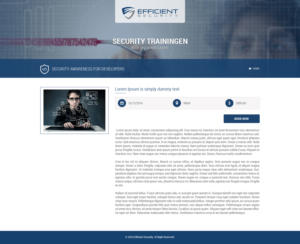 Web Design by Abhinav Katiyar for Efficient Security | Design: #13030206