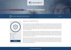 Web Design by Abhinav Katiyar for Efficient Security | Design: #13030207