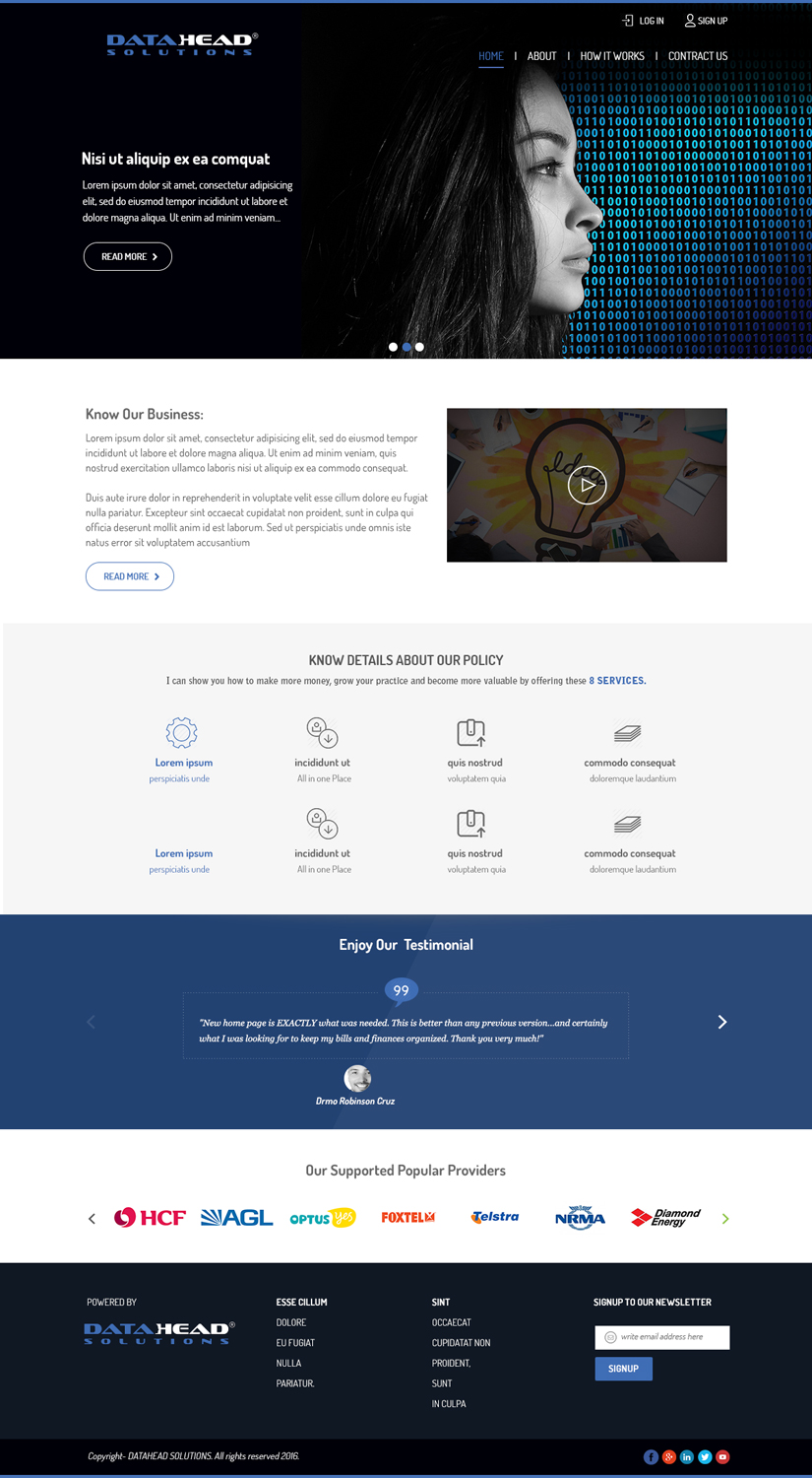 Landing Page Design by Dabashes Adhikery for this project | Design #13010000