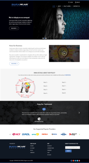 Diseño de Página de Aterrizaje por Dabashes Adhikery para este proyecto | Diseño: #13010083