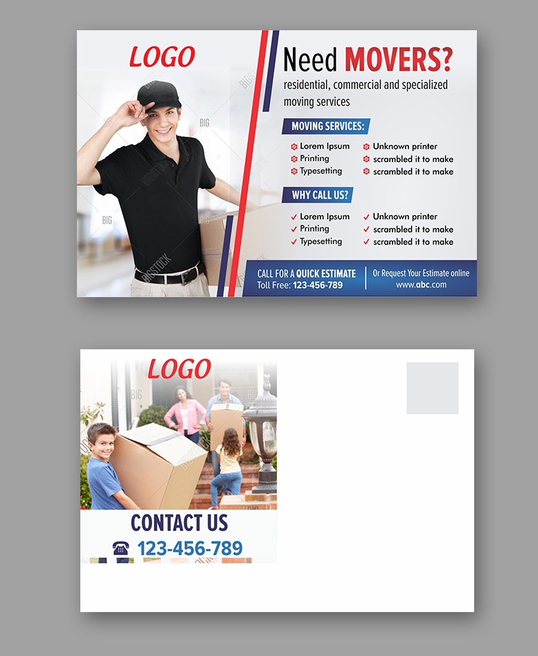 Diseño de Postal por ecorokerz para ABC World Moving | Diseño #12907950