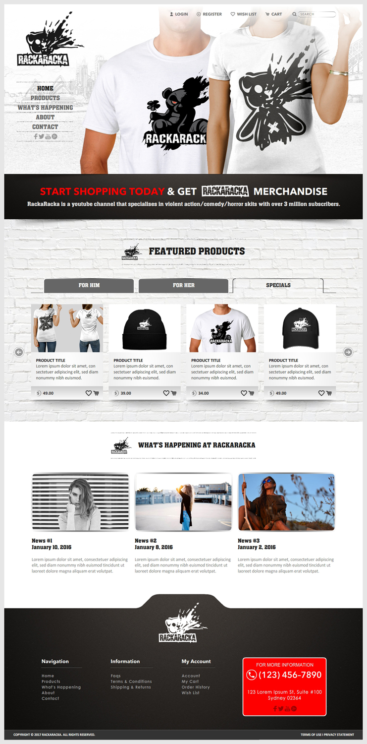 YouTube Design by -Marc- for RackaRacka | Design: #13575205