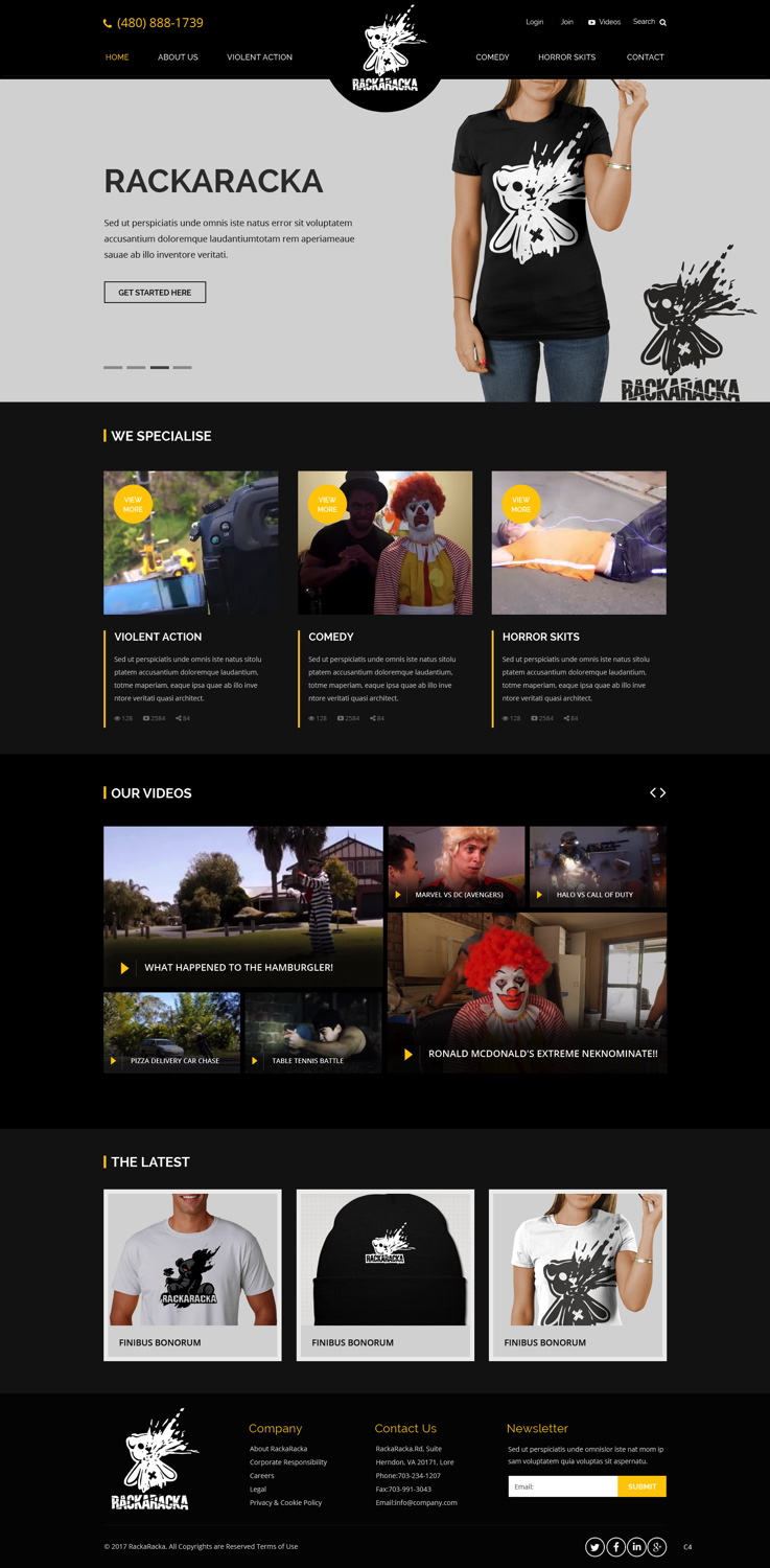 YouTube Design by pb for RackaRacka | Design #13402333