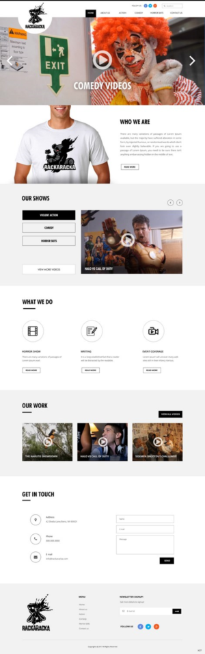 YouTube Design by pb for RackaRacka | Design: #13416287