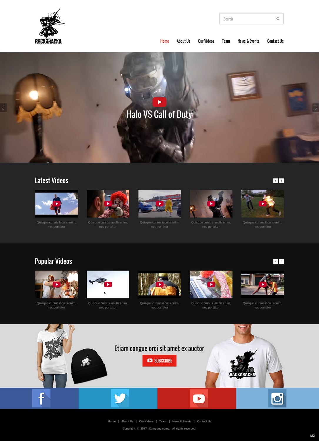 YouTube Design by pb for RackaRacka | Design #13416288