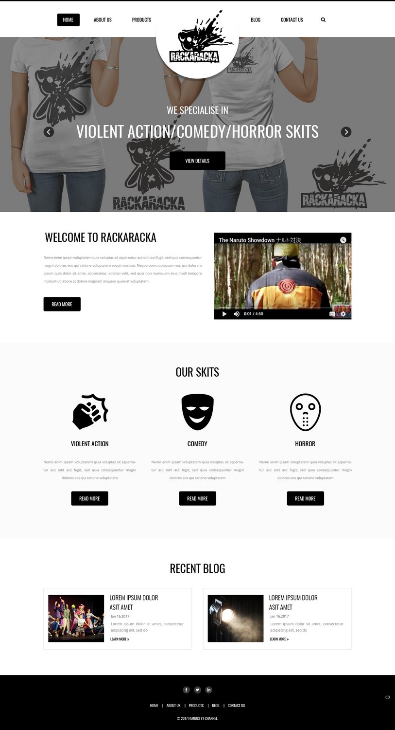 YouTube Design by pb for RackaRacka | Design #13416293