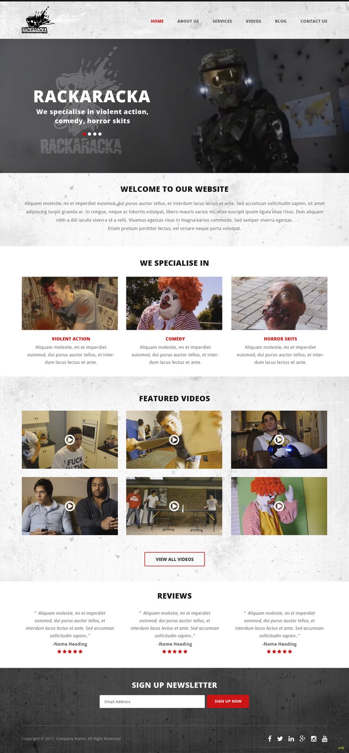 YouTube Design by pb for RackaRacka | Design #13416310