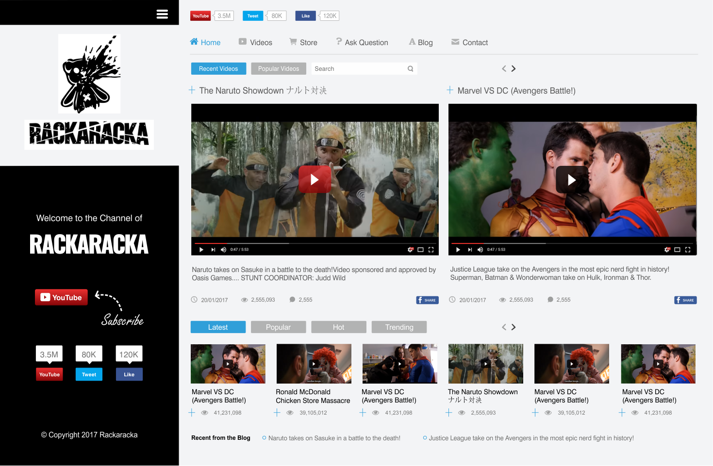 YouTube-Design von CreativeIyke für RackaRacka | Design #13426373