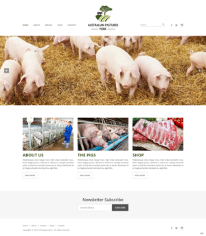 Web Design by pb for Australian Pastured Pork | Design: #12926286