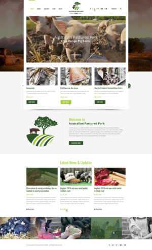 Web Design by Ved Web Services for Australian Pastured Pork | Design #12936965