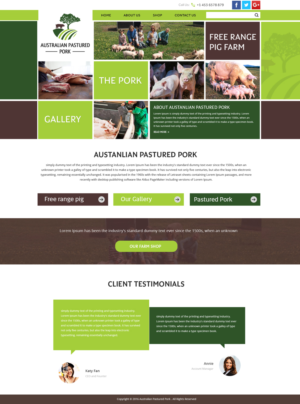 Web Design by Xclusive Designers for Australian Pastured Pork | Design #12923322