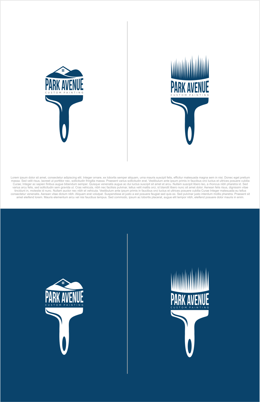 Logo Design by artswolf for Park Avenue Custom Painting | Design #13010102