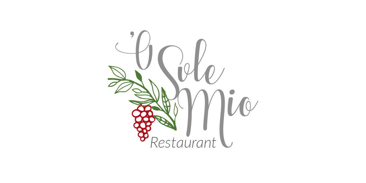 Logo Design by Simply Graphics for O'Sole Mio Restaurant | Design #12963787