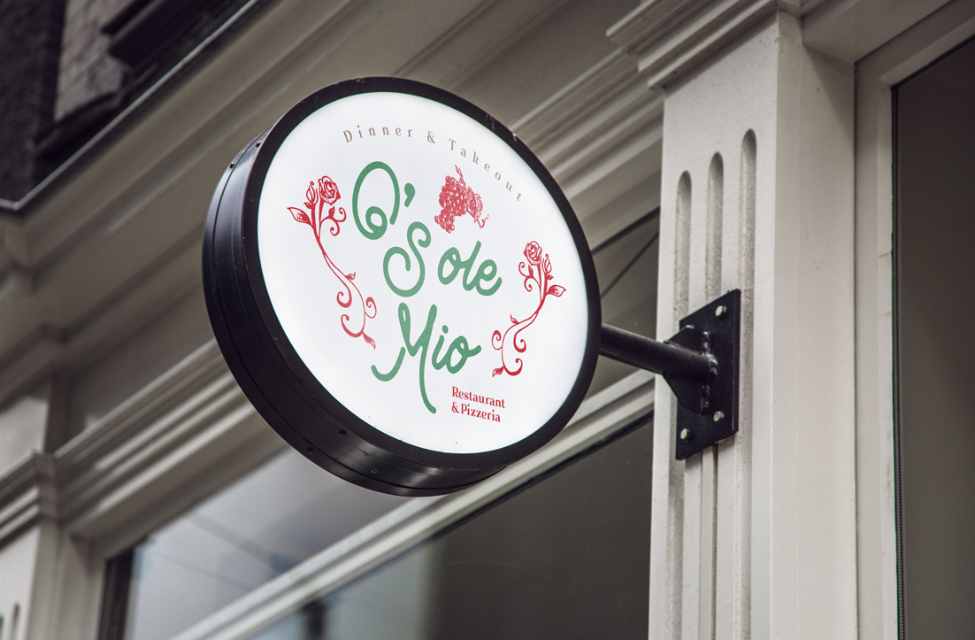 Logo Design by GLDesigns for O'Sole Mio Restaurant | Design #12916045