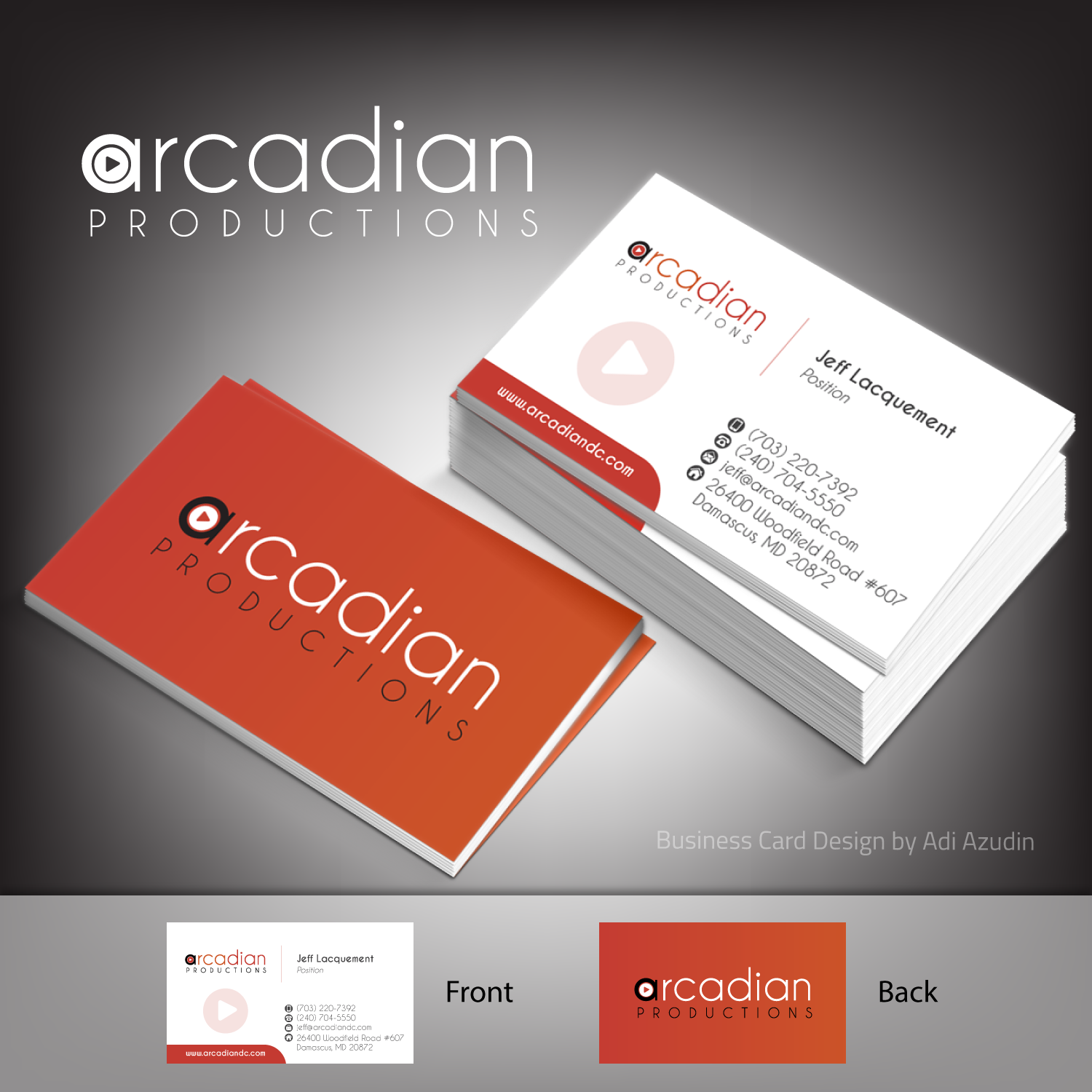 Business Card Design by adiazudin for this project | Design #12927177