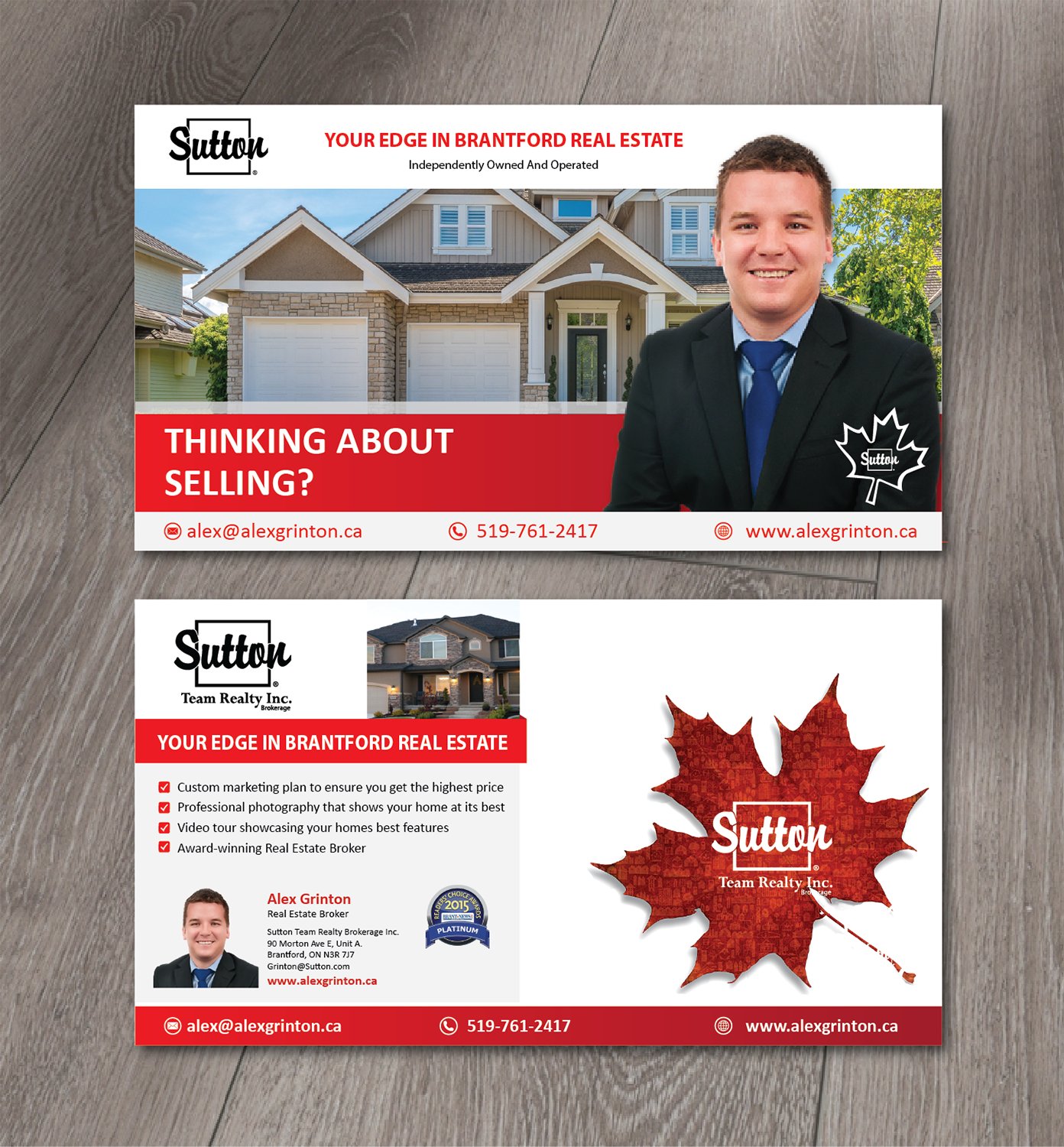 Design de Carte Postale par alex989 pour Sutton Team Realty Brokerage Inc | Design #12923740