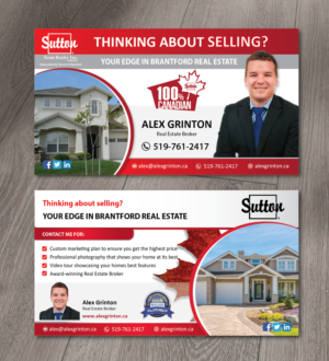 Design de Carte Postale par alex989 pour Sutton Team Realty Brokerage Inc | Design : #12945924