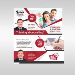 Design de Carte Postale par debdesign pour Sutton Team Realty Brokerage Inc | Design : #12973648