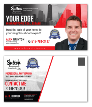 Design de Carte Postale par creative.bugs pour Sutton Team Realty Brokerage Inc | Design : #12922634