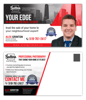 Design de Carte Postale par creative.bugs pour Sutton Team Realty Brokerage Inc | Design : #12923033