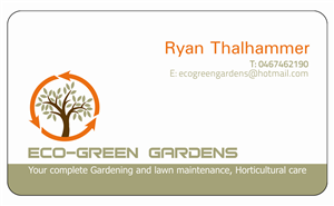 Eco-Green Gardens | Visitenkarten-Design von Sajal Samaddar