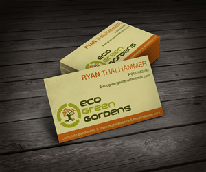 Eco-Green Gardens | Visitenkarten-Design von amy claire thompson