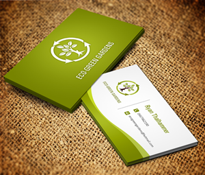 Eco-Green Gardens | Visitenkarten-Design von Owaisias