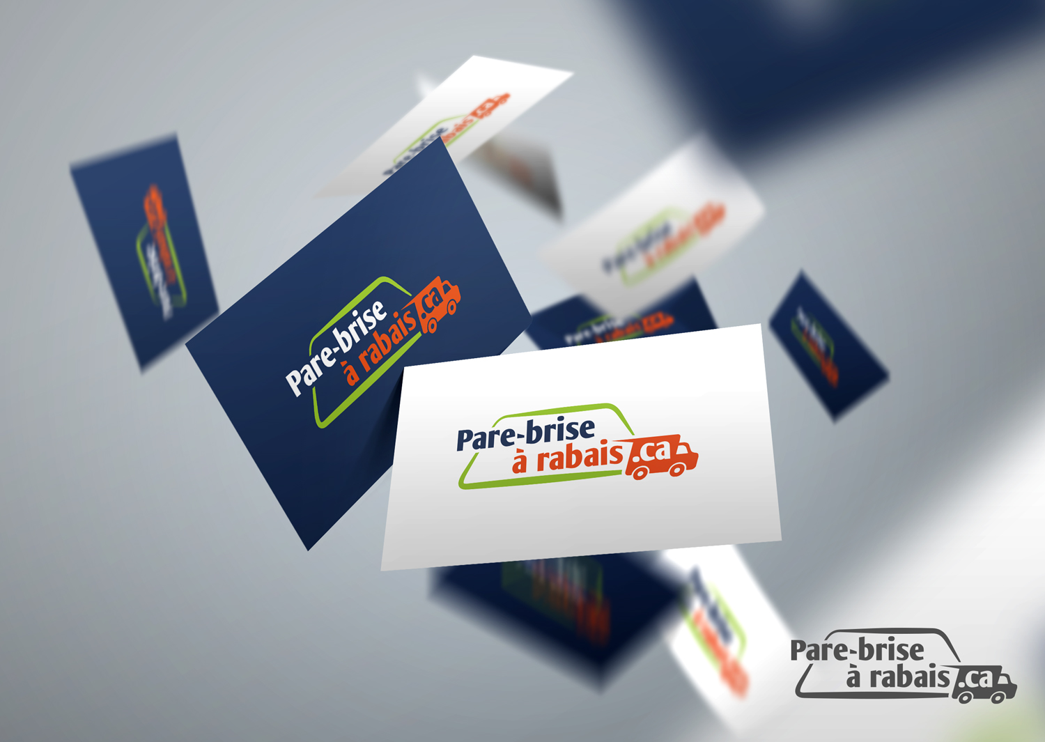 Logo Design by ED. for Pare-brise à rabais.com | Design: #13064662