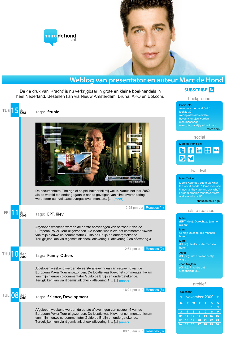 Diseño Web por changemyemailaddress para marcdehond.nl | Diseño: #32866