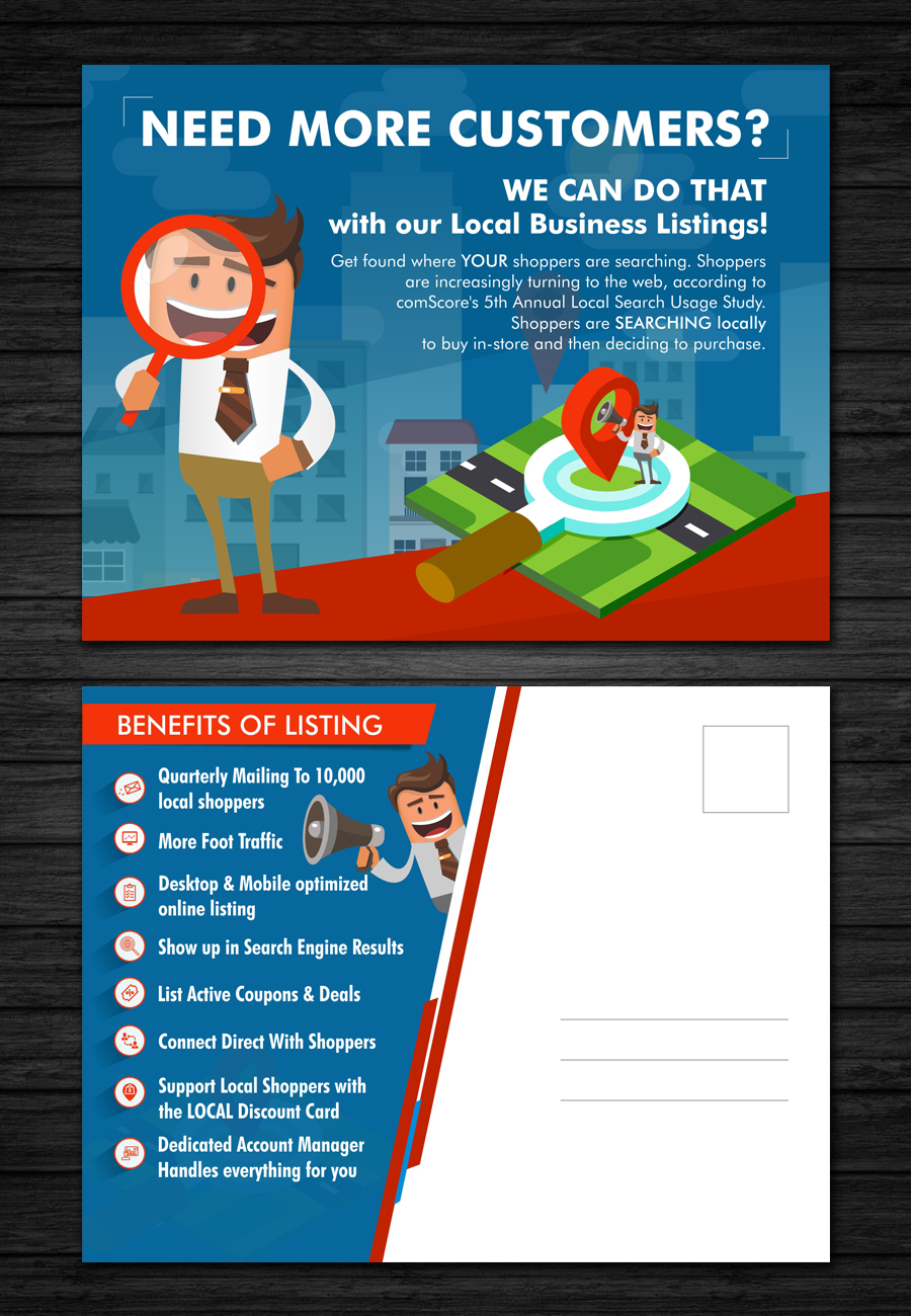 Postcard Design by ecorokerz for American Mail Profits | Design #12955450