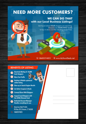 Design de Carte Postale par ecorokerz pour American Mail Profits | Design : #12965473