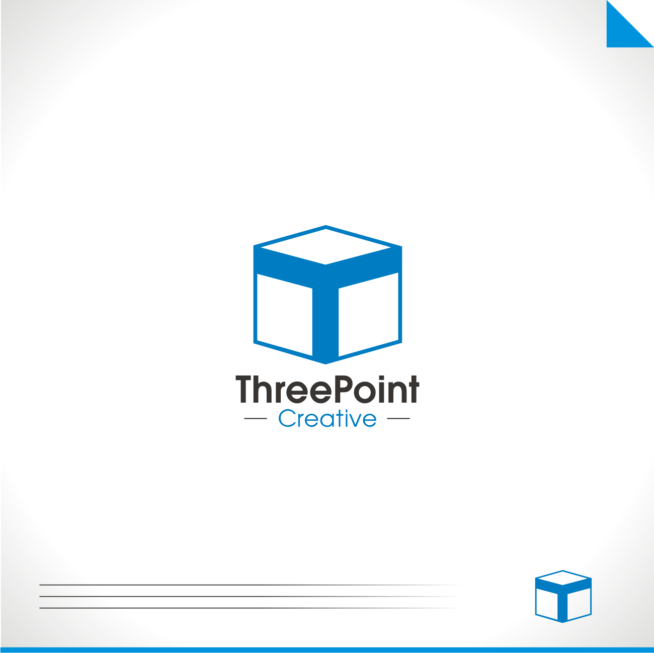 Diseño de Logo por R!CKY para THREEPOINT CREATIVE | Diseño #12945535