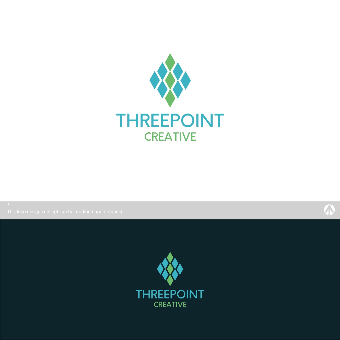 Diseño de Logo por MBARO para THREEPOINT CREATIVE | Diseño #12945826
