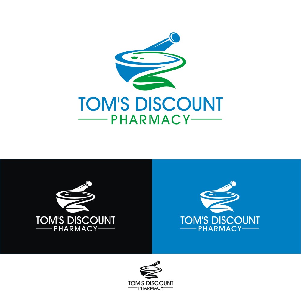 Logo Design by e-graphics for Tom's Discount Pharmacy | Design #12924133
