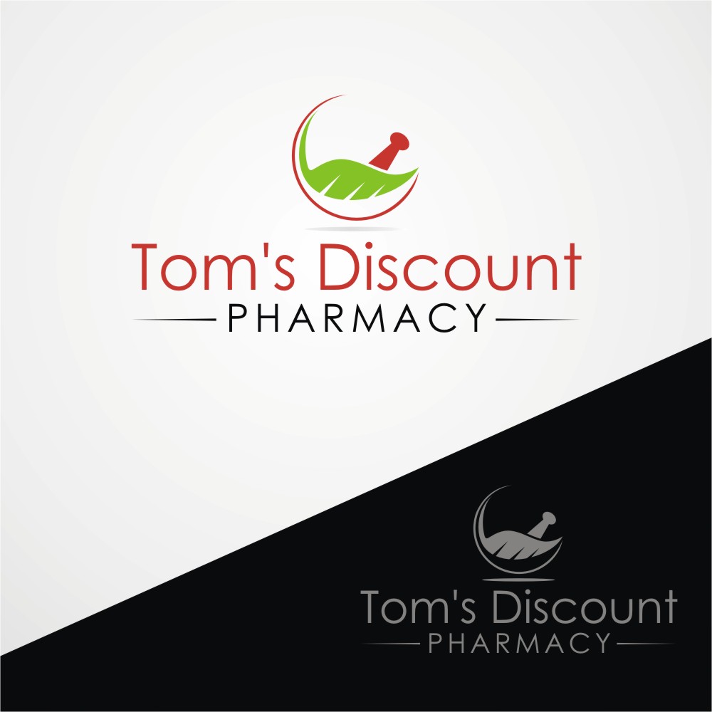 Logo Design by e-graphics for Tom's Discount Pharmacy | Design #12925982