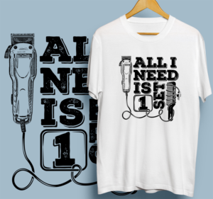 Hair industry T-shirt for barbers