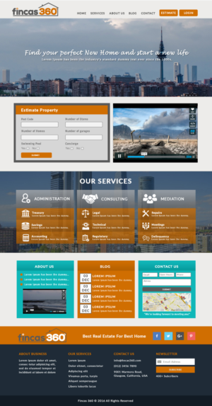 Professional and modern website for Real Estate services company | Web Design par bdesigner9