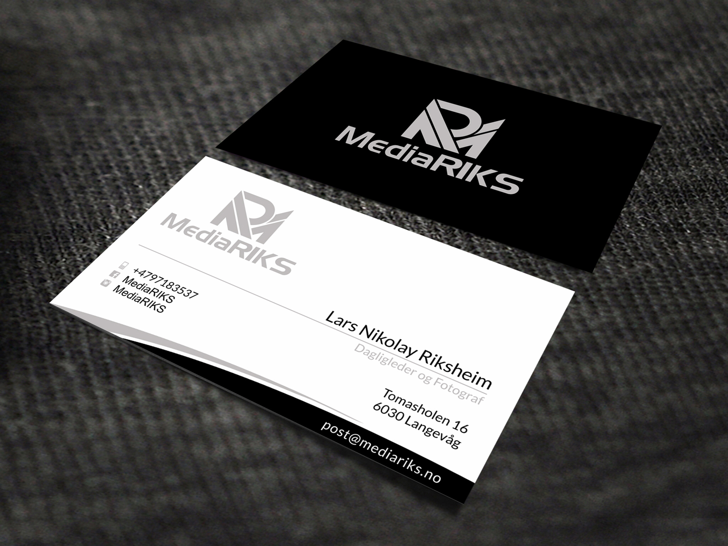 Visitenkarten-Design von SKYdesign für MediaRIKS | Design #12939480